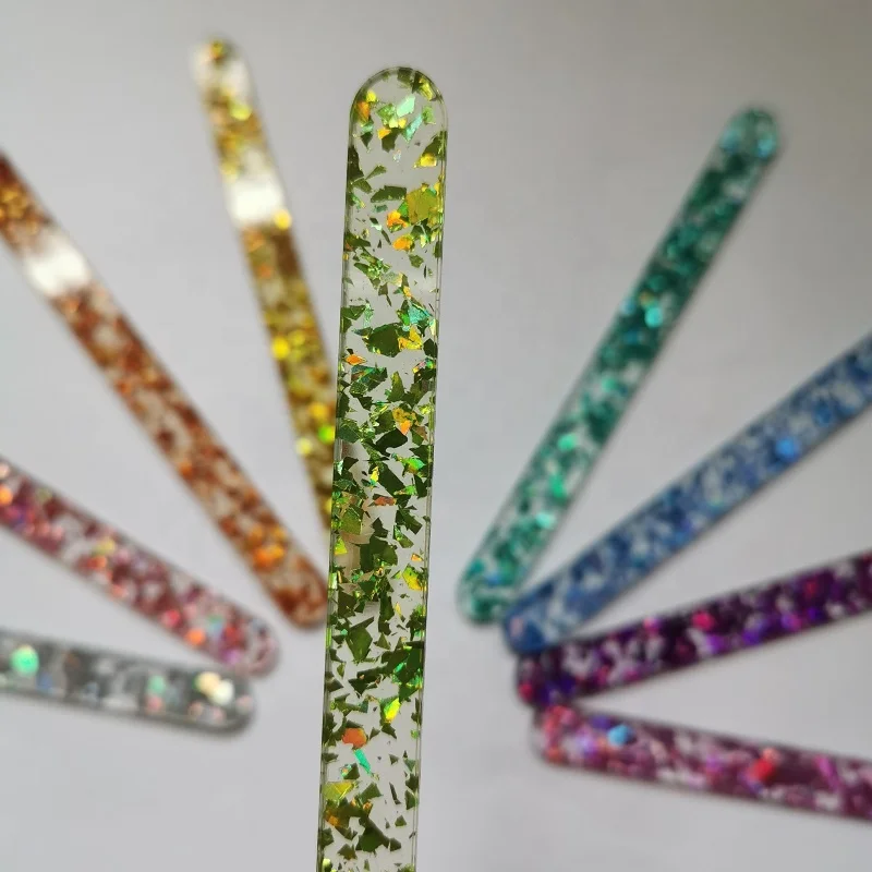 Confetti acrylic cakesicle ice cream custom popsicle sticks baking decoration