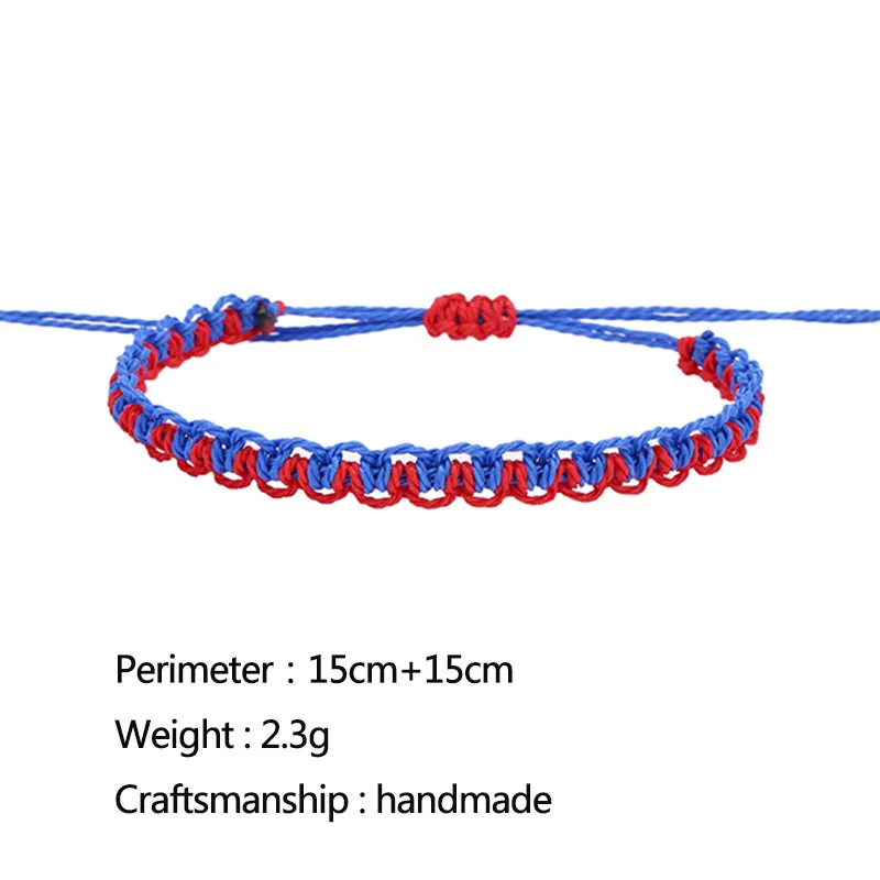 Handmade Boho Bangle Gift Jewelry  14 Colors Multilayer Woven Friendship Bracelet Wax String Bracelets