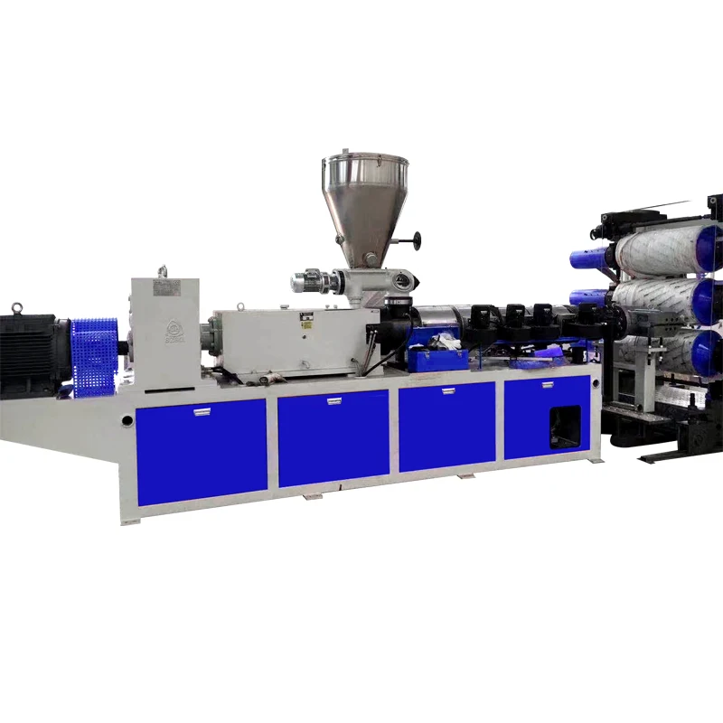 High Quality Conical Twin-Screw Extruder machine or Plastic Extrusion production line