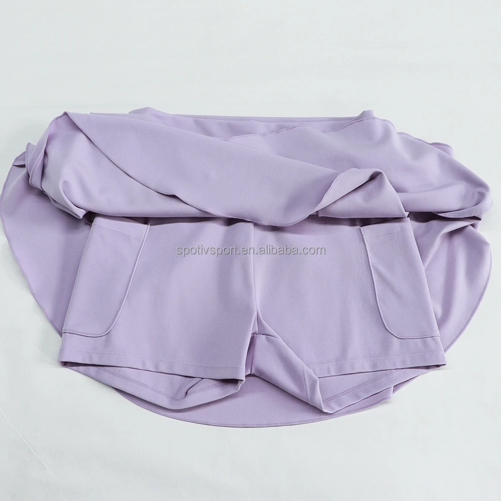 Custom Pure Polyester Dress Skirts Pickleball Jersey Uniform Female Pickleball Clothing Pleated Short Skirt