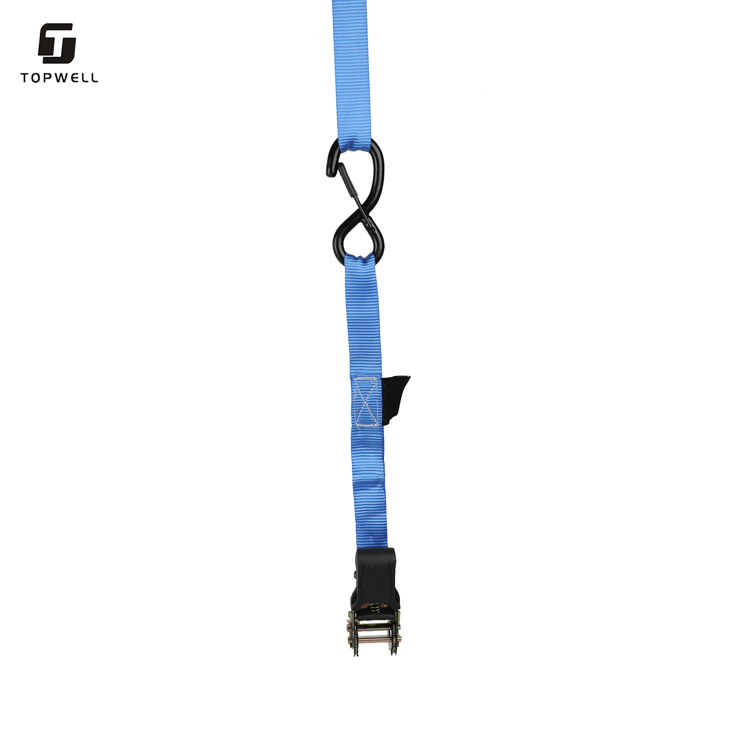 Заводской производитель TOPWELL, грузовые ремни, Храповые ремни, закрепляющие ремни с металлическими S-образными крючками с пластиковым покрытием