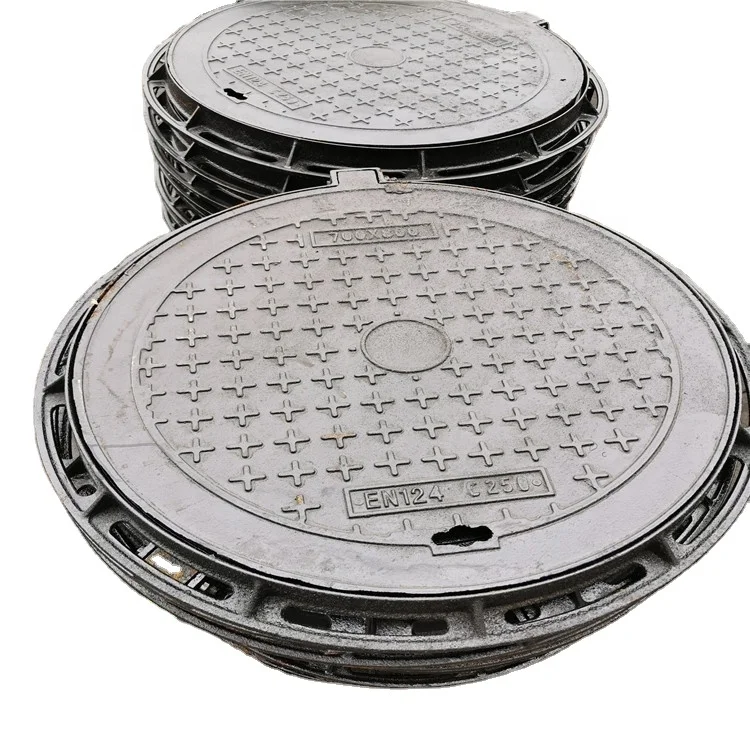 Factory casting EN124 C250 anti-theft ductile iron manhole cover is the cheapest price