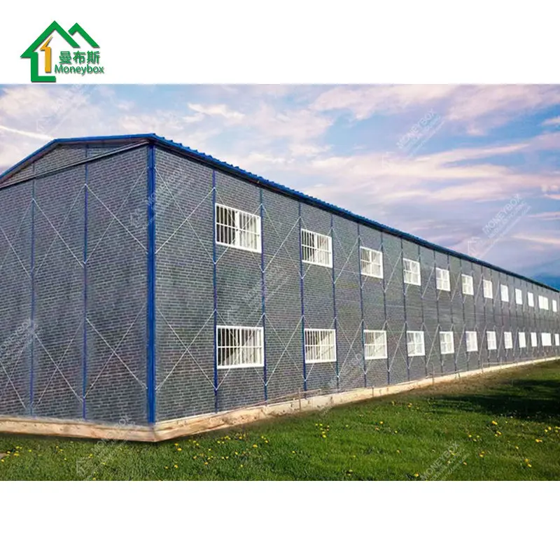 Quality Guarantee 1-3 Floors Homes Temporary Hostel Prefab Sandwich Panel Steel Frame K-Type Prefabricated Houses