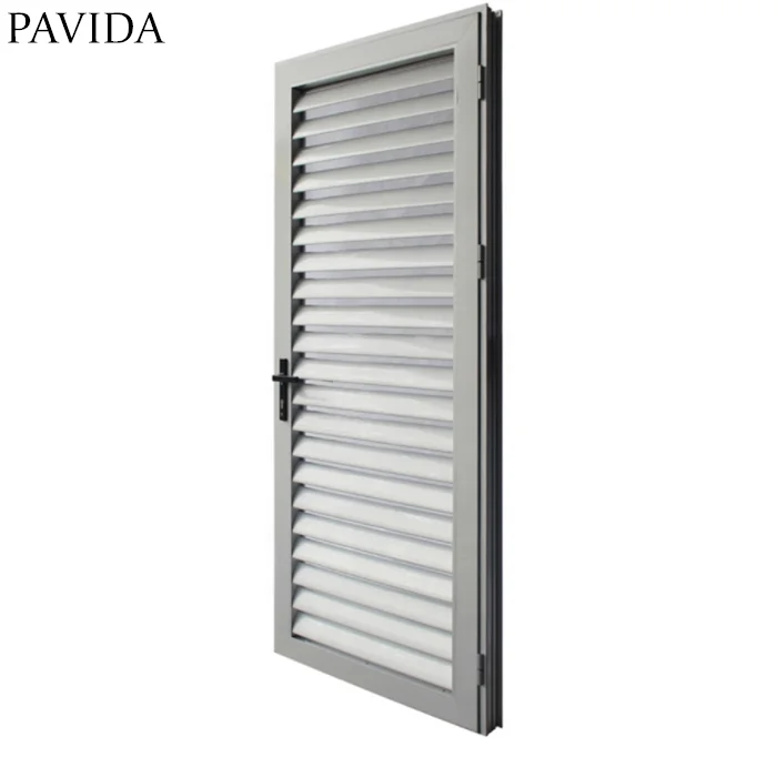 Good quality Australia aluminium ventilation casement louver door shutter door for house
