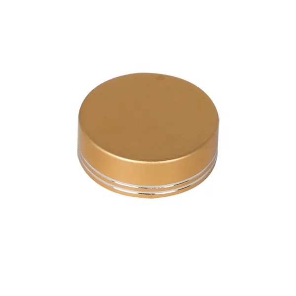 Chinese Wholesale Golden Color Aluminum Plastic Screw Cap For Cream Glass Jar