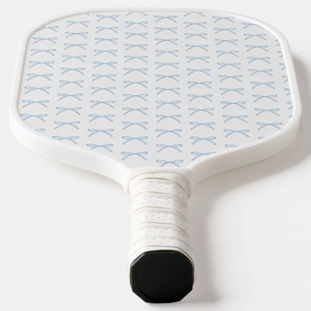 Custom Logo White Fiberglass Pickleball Paddle Sets Of 2 Racket And 4 Balls White Cover Box