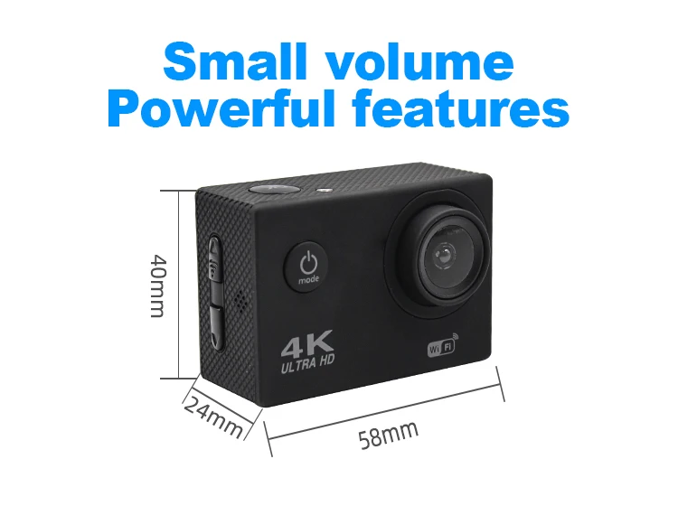 New 30m  Waterproof Wifi  4k Full Hd Video  Underwater   Action sports cameras Helmet Camera Waterproof Action Camera