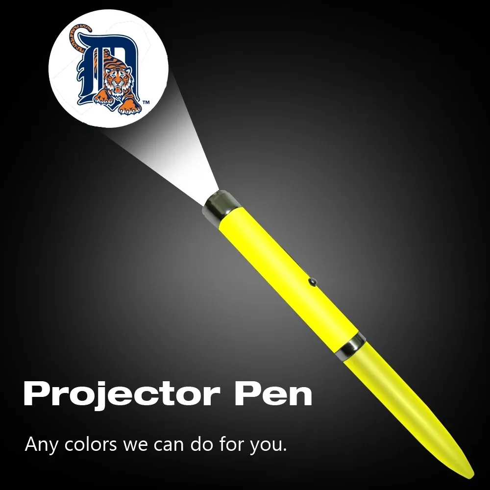 Customize Promotional LED Light Multi-functional Pen with Custom logo Projector Ballpoint Pen