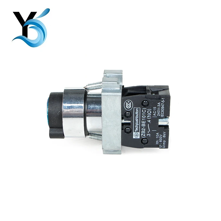 
ZB2-BE101C Round blue button switch 