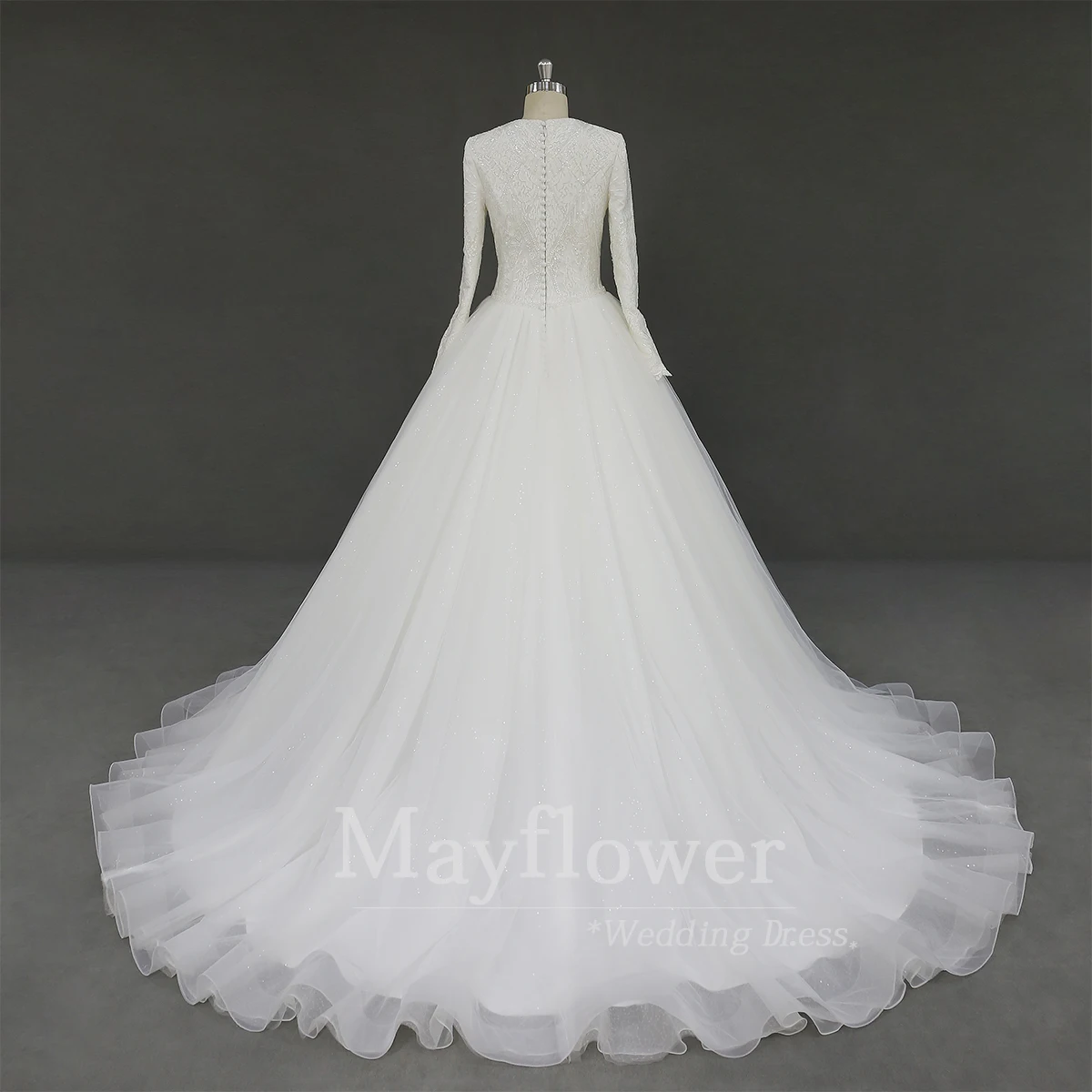China wholesale lace wedding gown long sleeves muslim wedding dresses