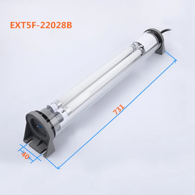 
IP68 48W 220V Tri-proof fluorescent lamp Waterproof explosion-proof oil-proof cnc machine work tube light 