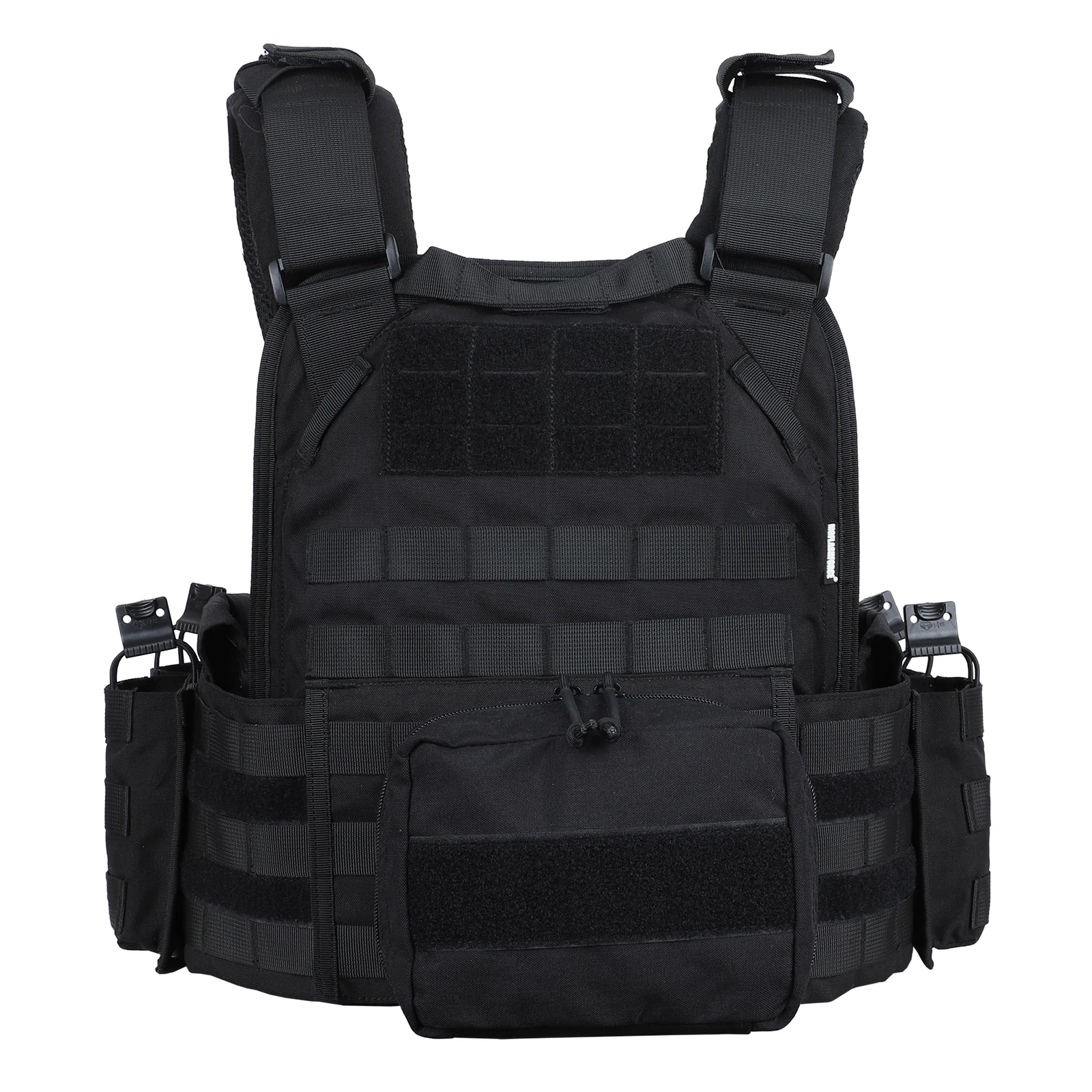 Doublesafe Black Molle Personal Protective Tactical Gear Ballistic Tactical Vest Armor Vest for Men Plate Carrier