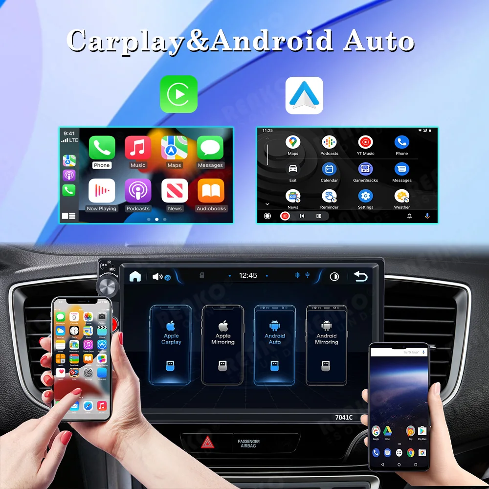 New Design Universal MP5 Auto Player Car Radio 7 Inch Stereo With Carplay Mirror Link FM BT 7 Color Button Backlight