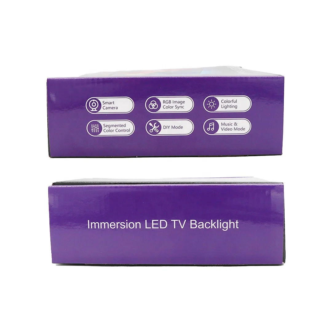 Tv backlight immersion led smart wifi tv backlight with camera for tv led backlight rgbic sync box camera sync box
