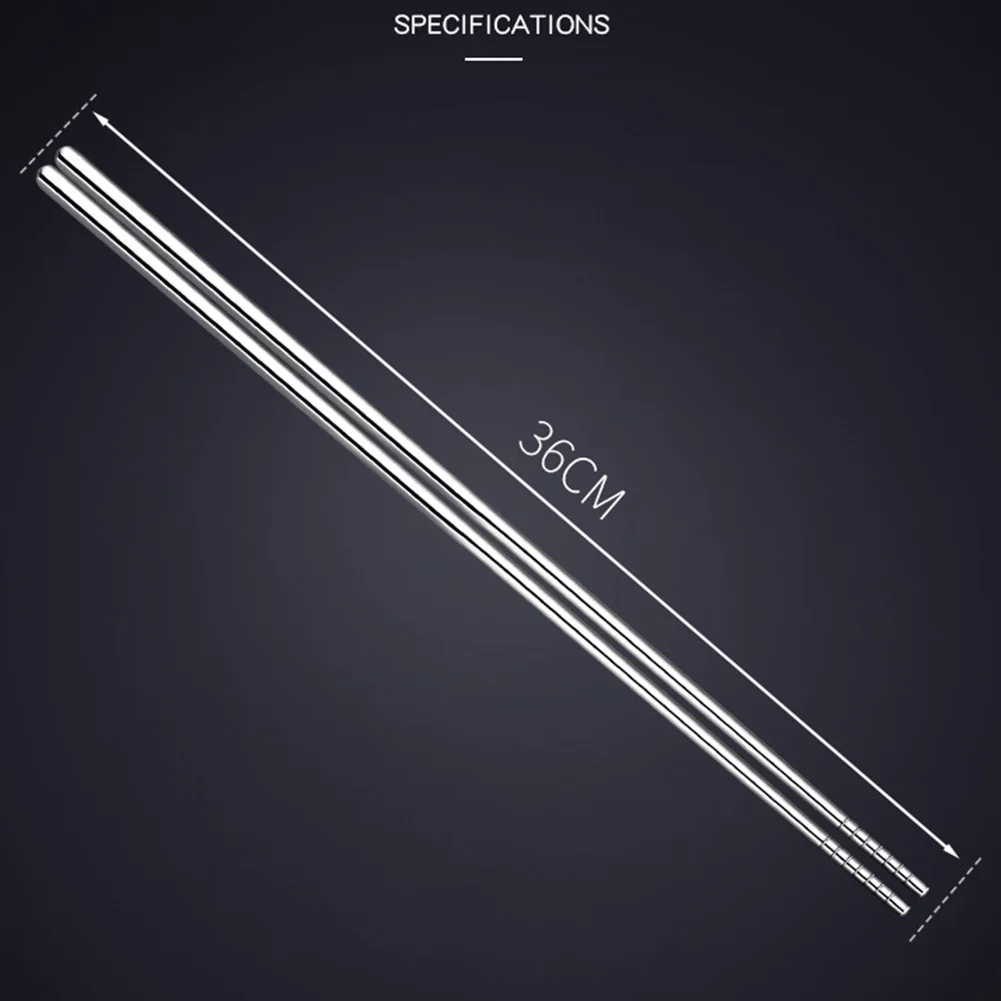 Custom 304 Stainless Steel Metal Hot Pot Ramen Japanese Noodle Long Chopsticks