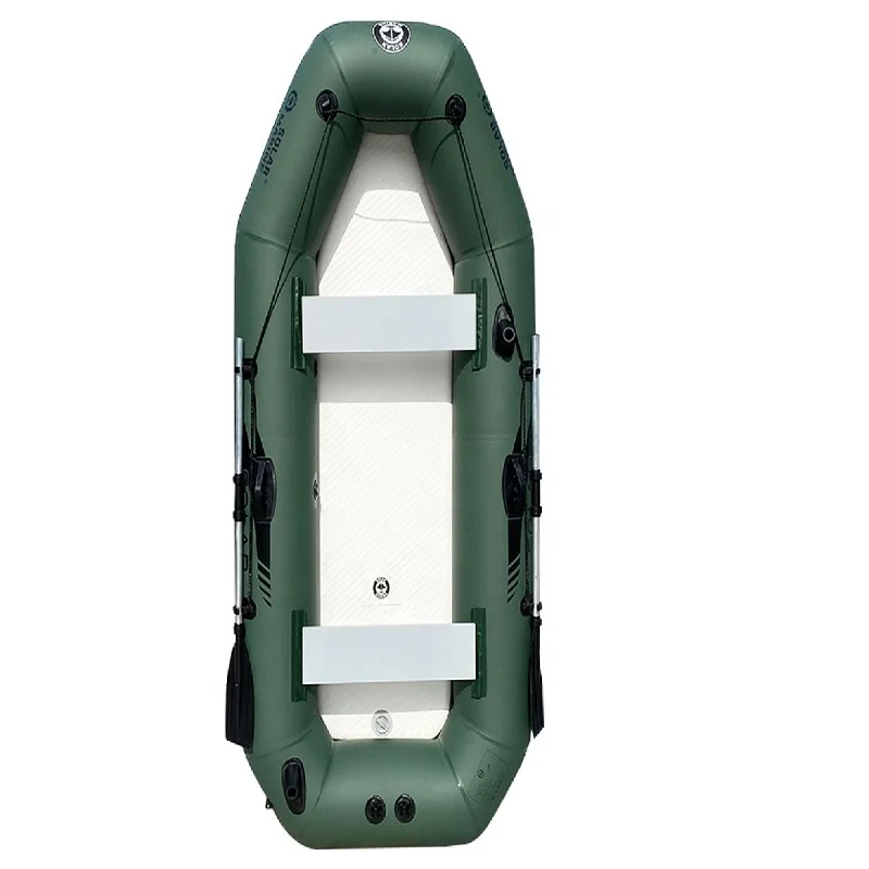 SOLAR MARINE 7.5FT Inflatable Boats 3 Person Rowing Kayak 0.7MM PVC Portable Folding Canoe Dinghy Rafts with Accessories