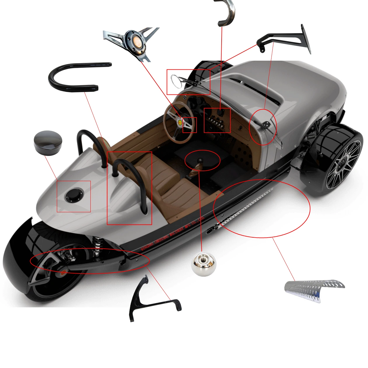 
OEM Custom Manual Transmission Gear Shift Knob Ball for Gear Shifter Civic Car Speed 