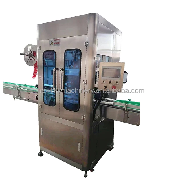 Bottle Neck Band Tamper Electric Thermal Heat Shrink Sleeve Tunnel wrapping Machine