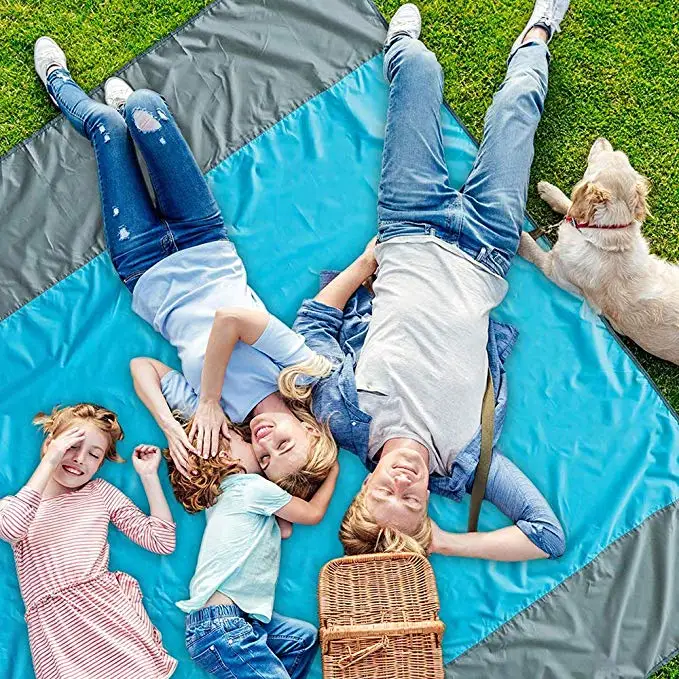 Outdoor Camping Cushion Sand Proof & Waterproof Beach Blanket Go Out Trip Portable Picnic Mat