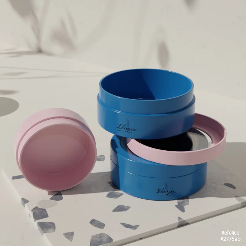 10g metal aluminum round cosmetic skylight cream candle screw top powder tin jar with lid