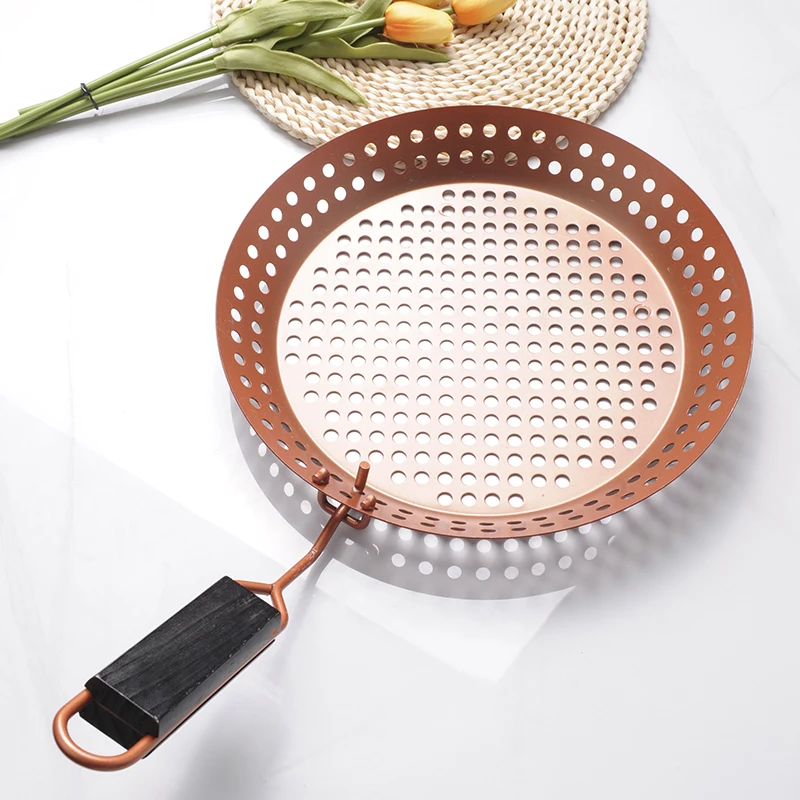 Worth Buying Stylish metal paint grill pan Outdoor household bakeware