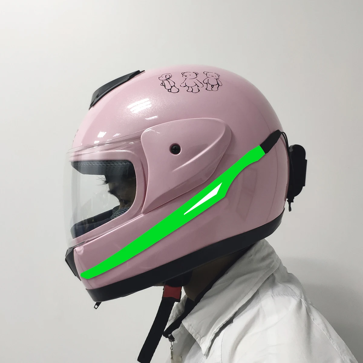 Night riding  sticker led tape light strip helmet for motorcycle