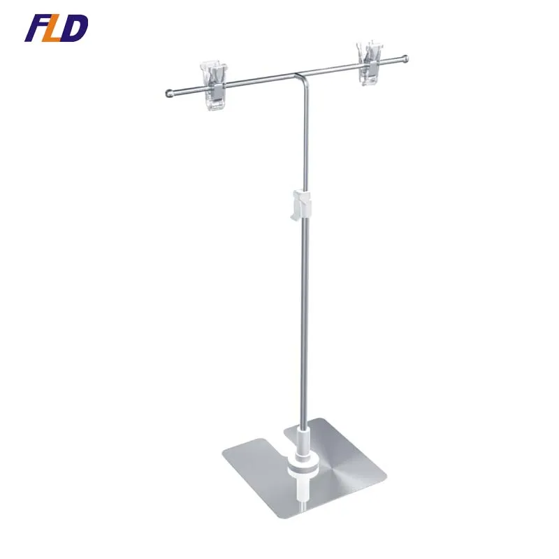 Support Customization Adjustable POP Frame Metal Floor Standing Floor POP Stand