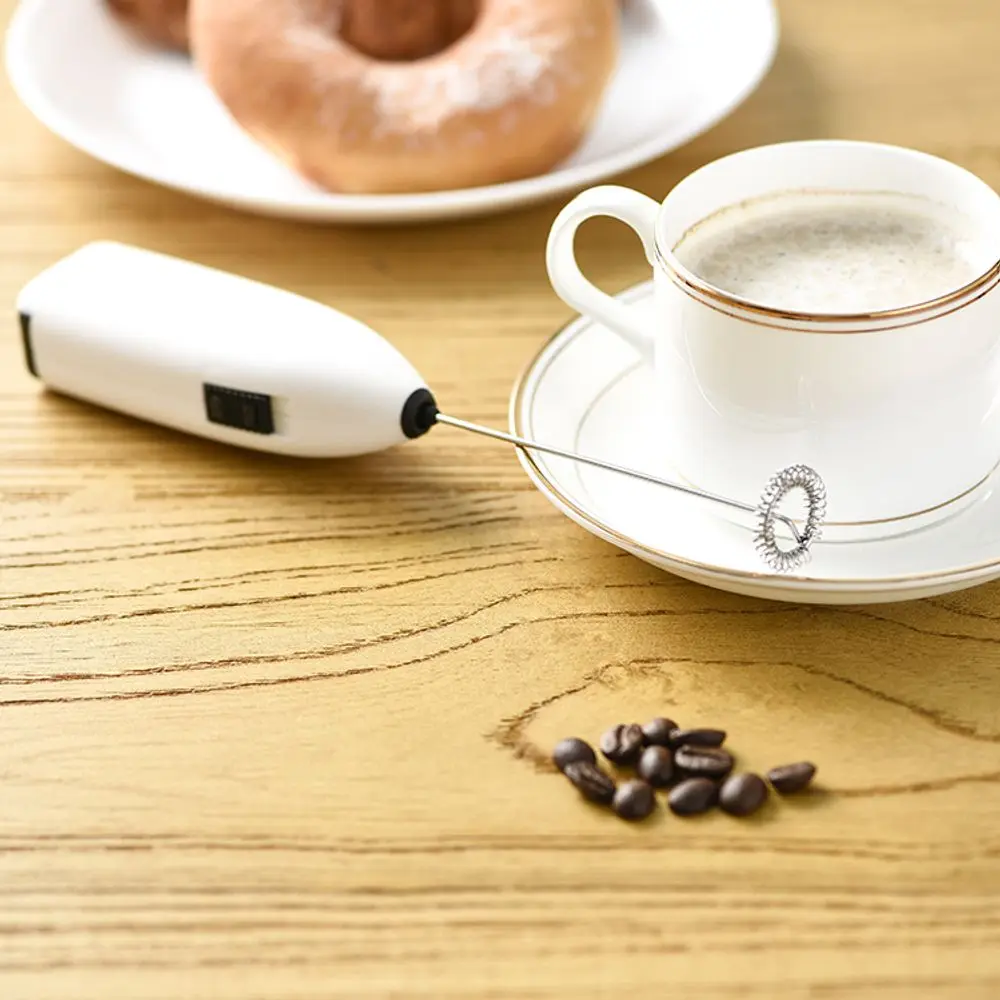 Portable Battery Operated Handheld Electric Milk Frother For Coffee And Matcha Tea