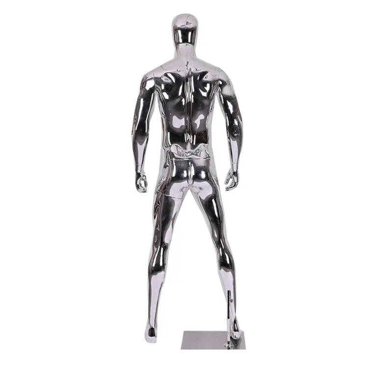 Electroplated gold color ABS material plastic chrome female mannequin for window display