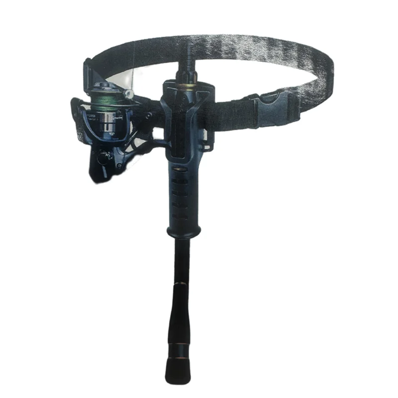 fishing Waist Belt Adjustable Waist Stand Portable Swivel Cast Rod Inserter Fishing Rod Belt Pole Holder