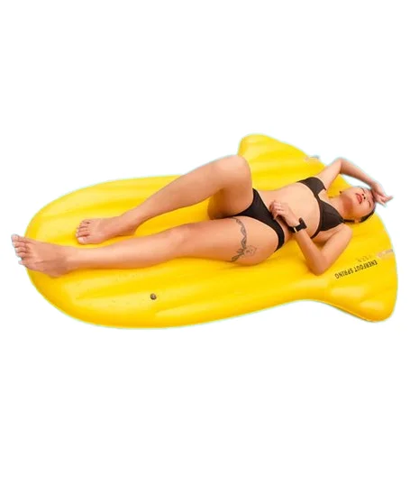 New Product Yellow Flotadores Adult Large Pool Floating Mat Water Floating Row Inflatable Water  Floats