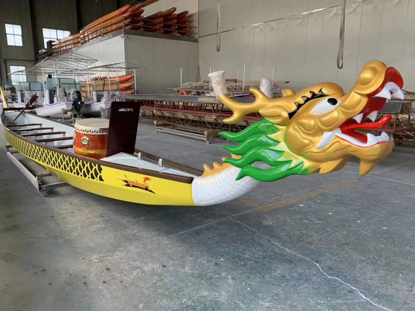 IDBF-912 Small Fiberglass Dragon Boat Peisheng Brand