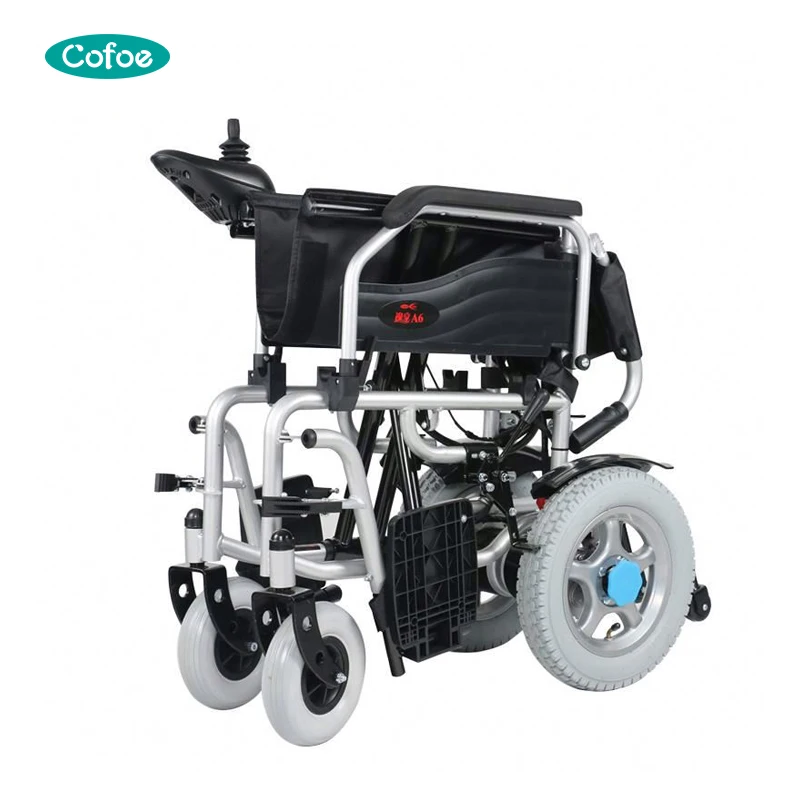 High quality reclining lithium battery electric wheelchair with flip up armrest