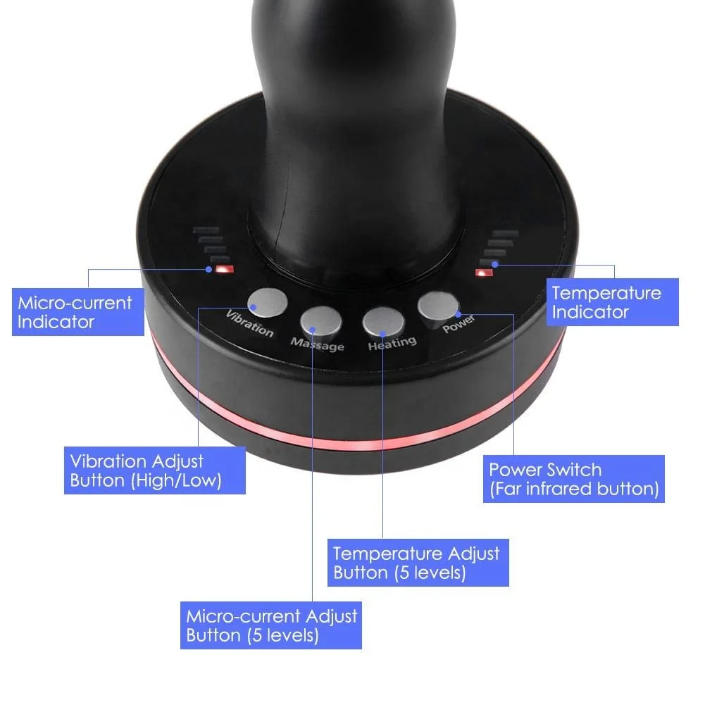 Electric Cupping Therapy Set Cordless Cellulite Gua Sha Body behind Back Massage Tool Scraping Massager