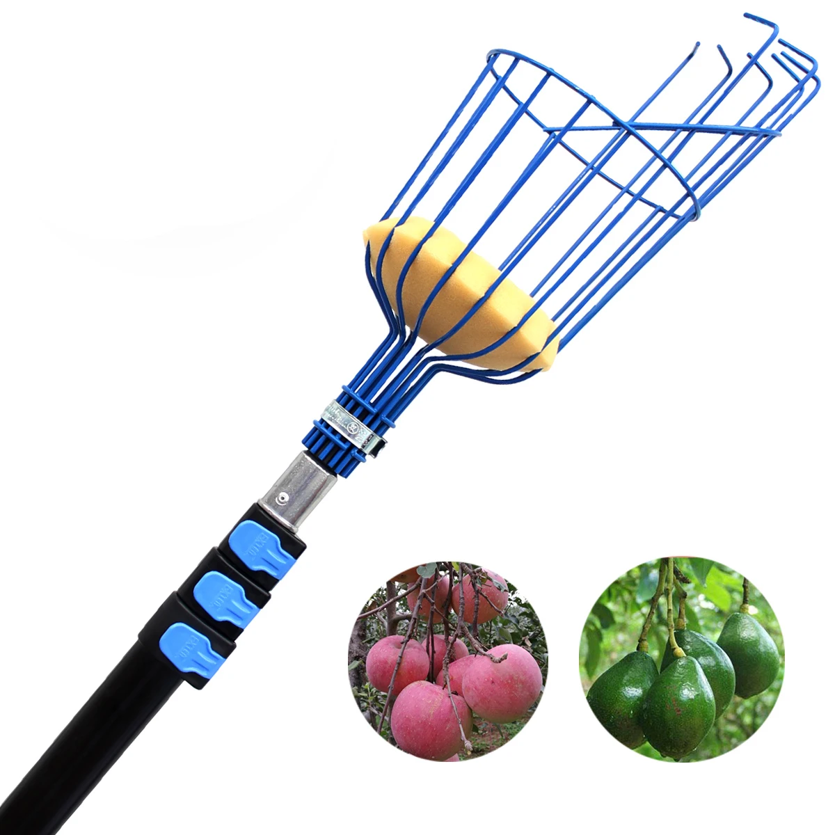 Extentool 5.4m aluminum telescopic pole garden tool fruit picker best fruit picker tool manufacturer