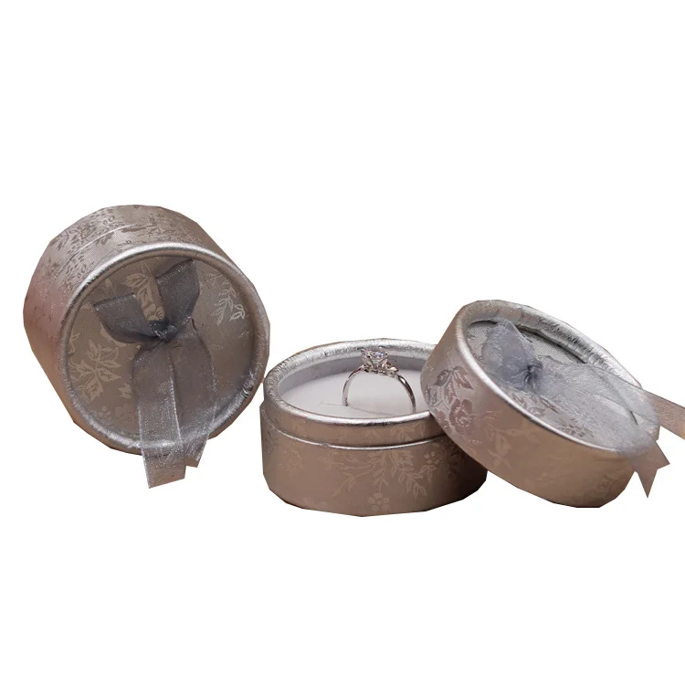 Wholesale custom logo round shape  low moq paper cardboard jewelry box
