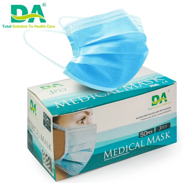  Wholesale Factory Non-woven disposable 3 ply surgical face mask