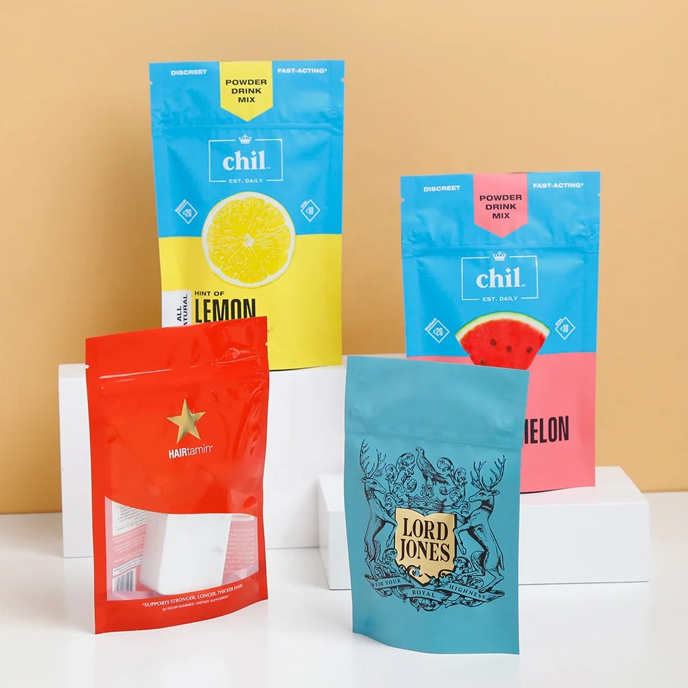 Hot stamp gravure printed aseptic filling bags food grade aluminum foil retort mango juice in aseptic bags CR stand up pouches