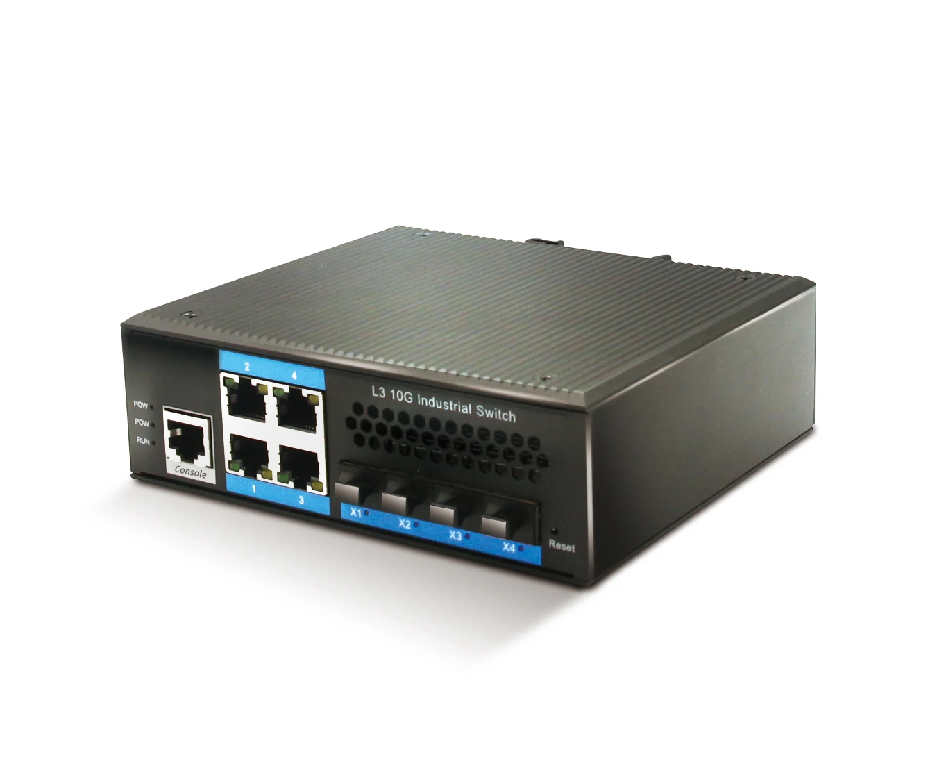 original manufacturer Hot sale 4 Port gigabit +4 Port 10G SFP L3 Managed Industrial Switch