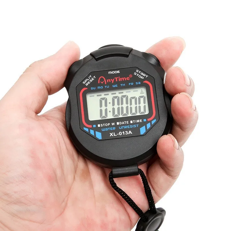 Get-Fit Waterproof Cycling Bike Stopwatch Green Backlight LCD Display with Odometer Speedometer