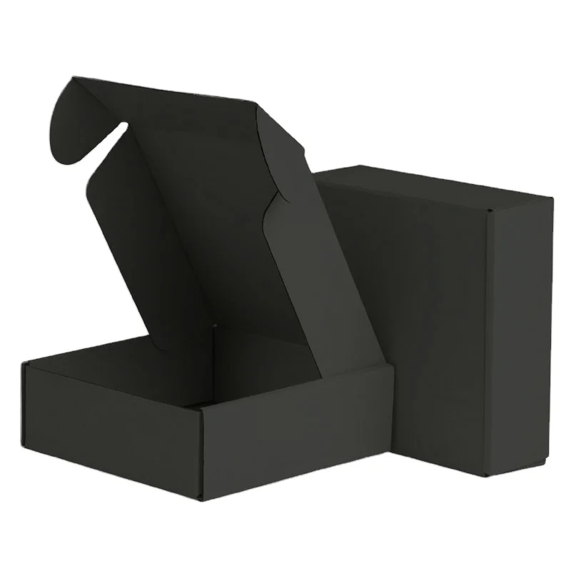 Черная Подарочная коробка caja de embalaje оптовая продажа обычная бумажная для доставки одежды caixa presente