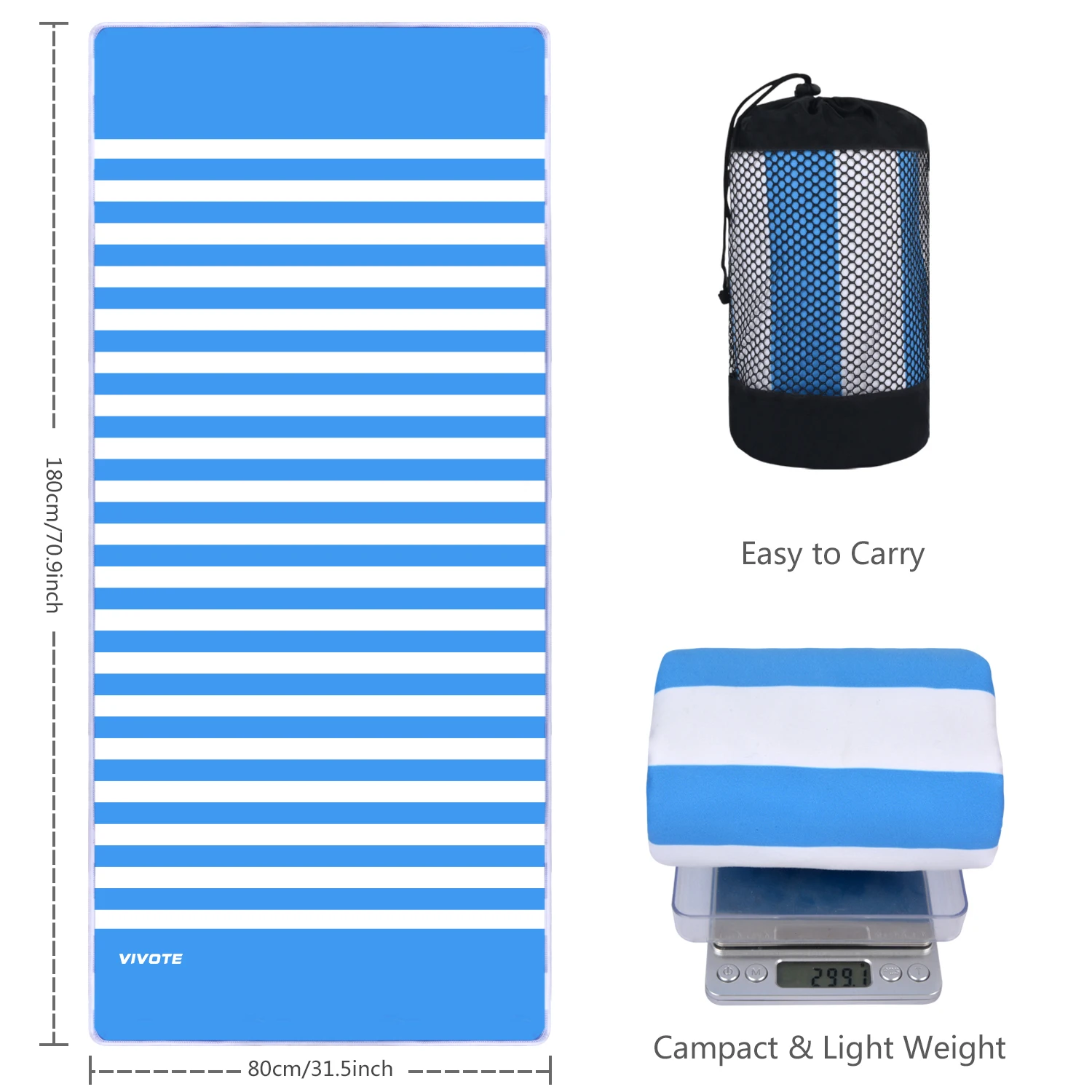 Factory Direct Supply Wide Stripe Beach Towel Double-sided Color Striped Water-absorbing Quick Drying Swimming Towel