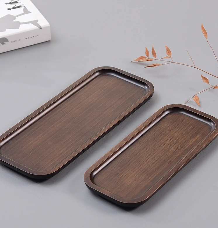 Rectangular walnut bamboo and wood pallets