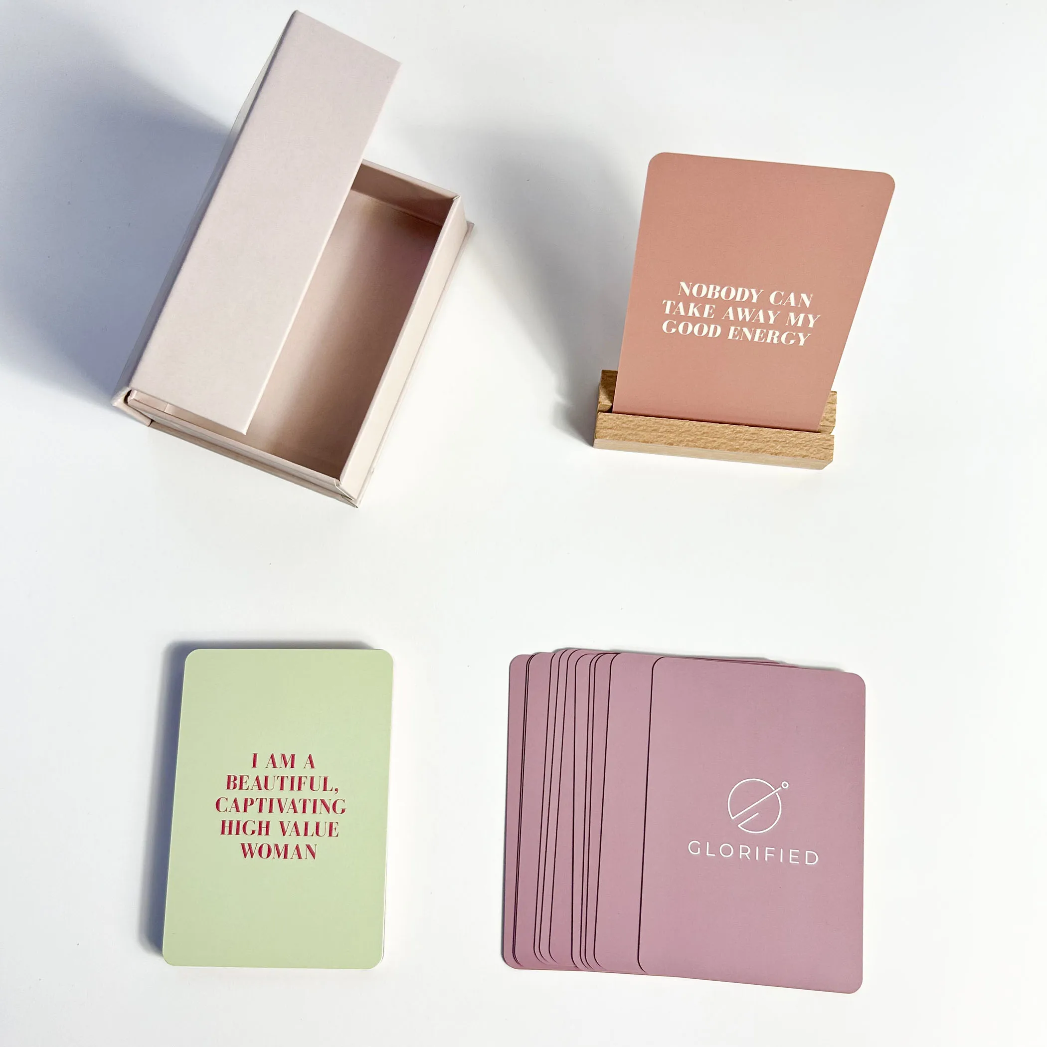 High Quality Fun Daily Inspirational Card Game Positive Self Affirmation Cards Custom Printing Playing Cards with Box Packing