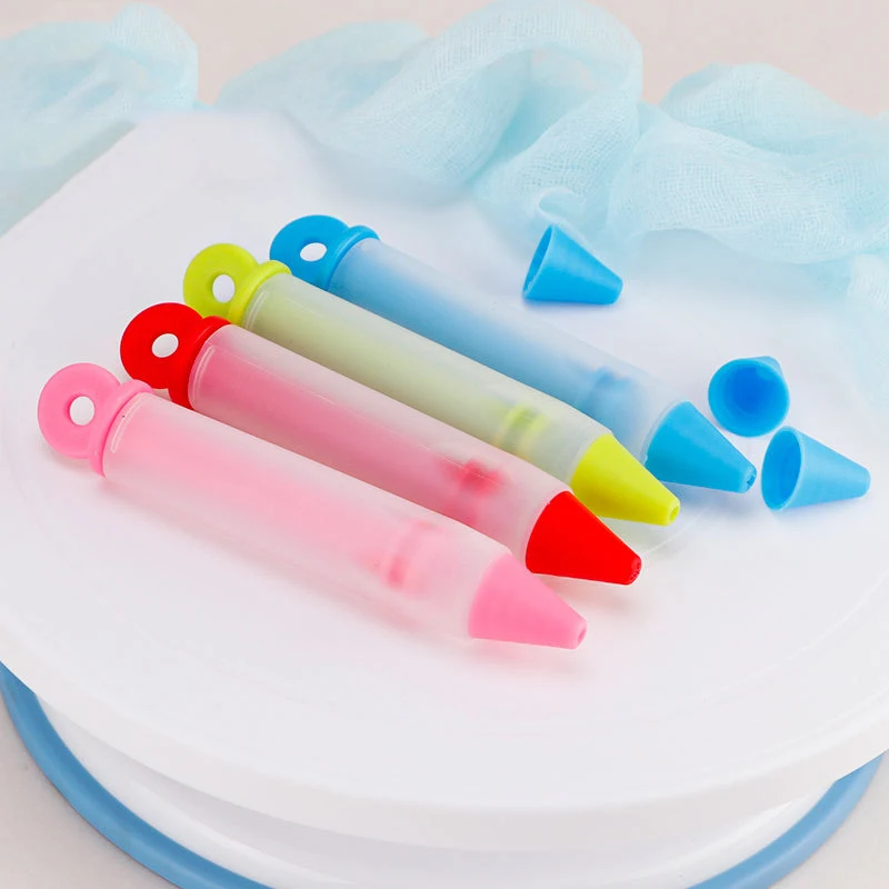 DIY Kitchen Cake Tools Silicone Cake Pen Pastry Cookie Decorating Cream Syringe Pen Silicone Writing Pen For Pastry