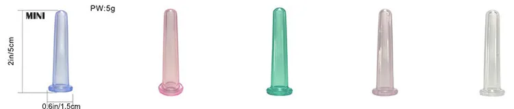 Direct Factory Customized Logo cupping cup kit vacuum massage silicone cups