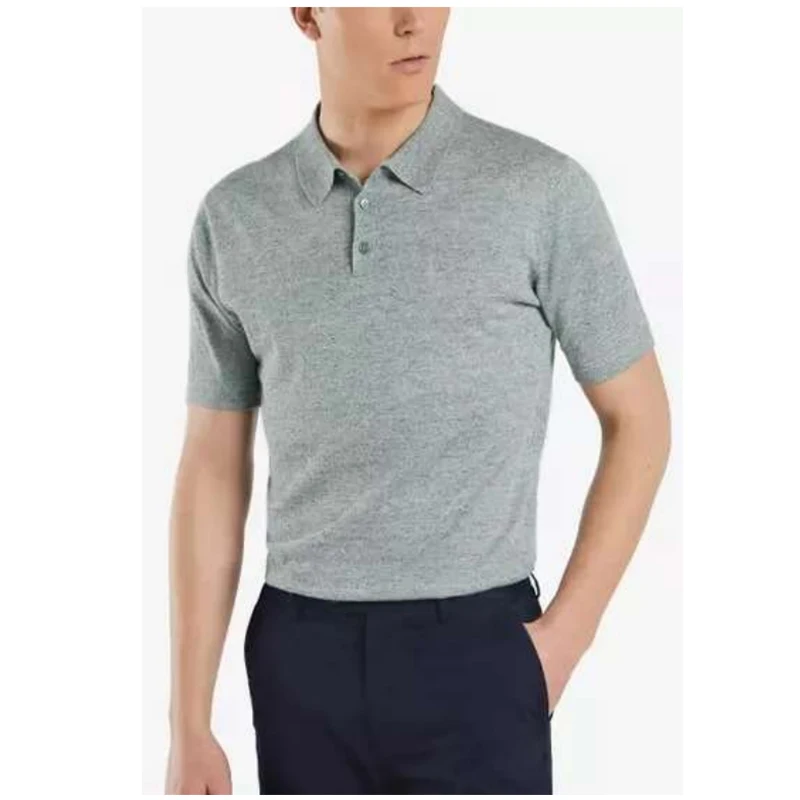 2022 Factory Wholesale New Design Low Price Polo T-shirt Custom Logo Plus Size Men Knit Golf Polo Shirts