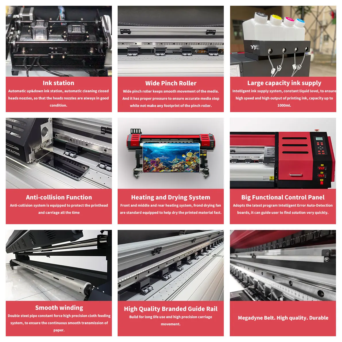 1.8M 3.2M Price Of Vinyl Printer Banner Rollers For Large Format Printer Smart Eco Solvent Printer Bangladesh Prices