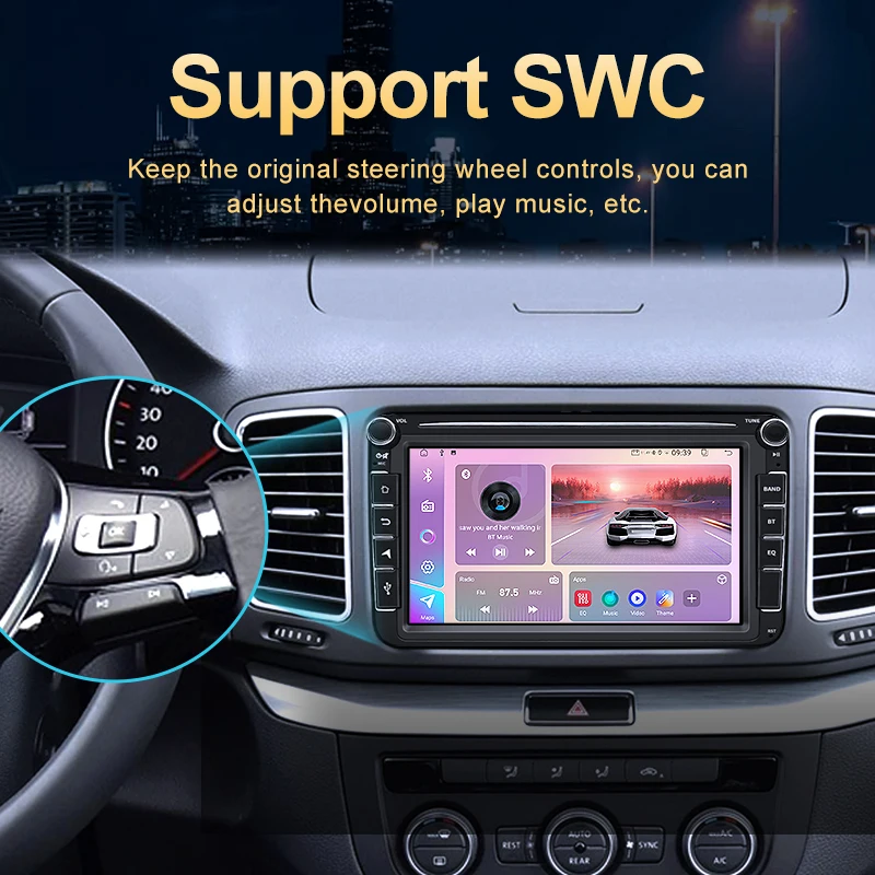 8 Inch Car Radio Multimedia Video Player Wireless CarPlay Android Auto For VW Volkswagen Skoda Octavia Golf Touran Touch Screen