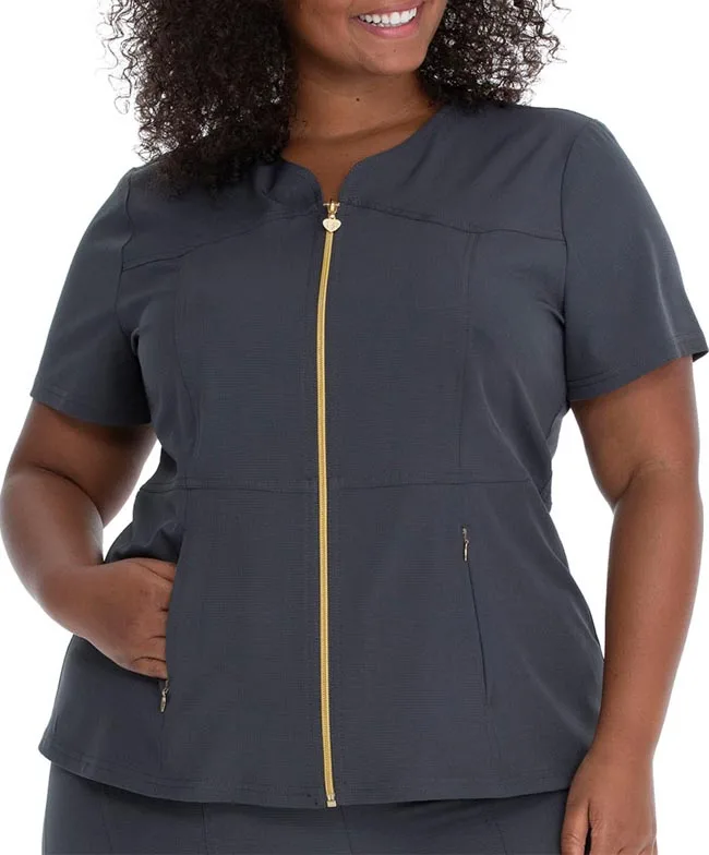 Custom Women New Style  Stretchy Short Sleeve Hospital Uniform Medical Scrubs Top